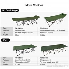 REDCAMP Camping Cots for Adults, Folding Cot Bed, XL Oversize and Comfortable Easy Portable Wide Cot, Free Storage Bag Included, 76.8x28x14 inches.